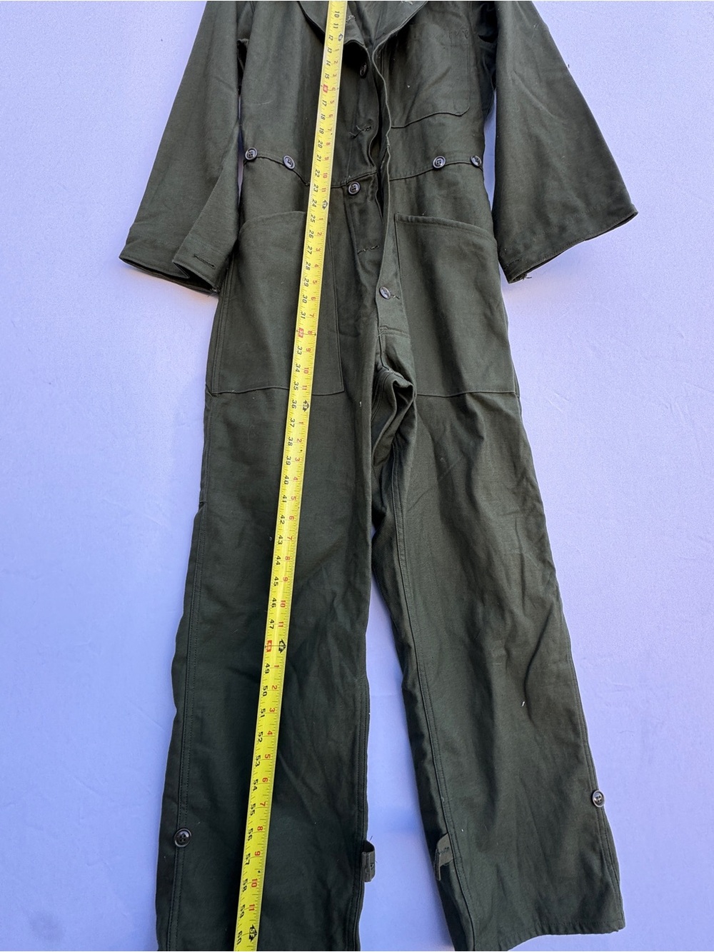 Green unisex Utility Jumpsuit